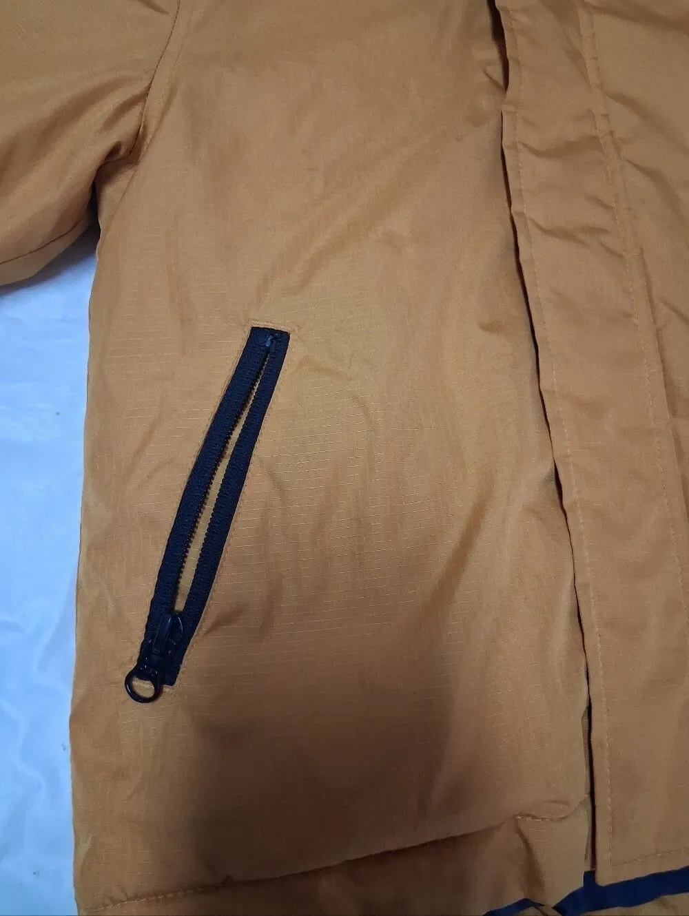 Old Navy Hooded Puffer Jacket - Mustard Yellow Little Boy's Size XS (5)